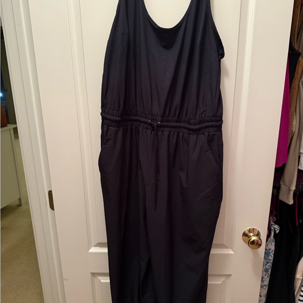 Abercrombie & Fitch Black Sleeveless Jumpsuit XL